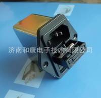 带开关插座三合一滤波器6A 220V 单保险CW2B-6A-T广志原装