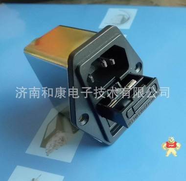 带开关插座三合一滤波器6A 220V 单保险CW2B-6A-T广志原装 济南和康电子技术有限公司 三合一插座滤波器,三合一电源滤波器,插座保险电源滤波器,带开关插座滤波器,带开关电源滤波器