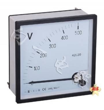 【高质量】42L20-V 伏特测量板表/指针表 交流电压表120*120 