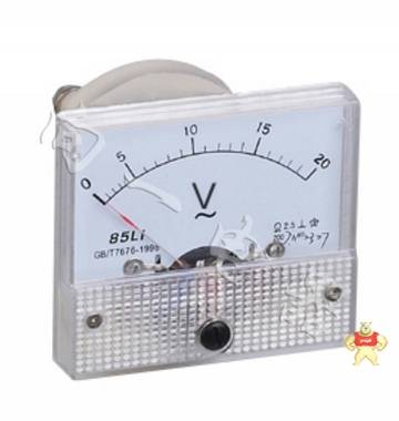 指针式方形AC伏特表 85L1-V 板表/指针表/小表头 交流电压表64*56 