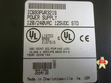 美国 GE Fanuc 90-30 PLC IC693PWR321 电源 