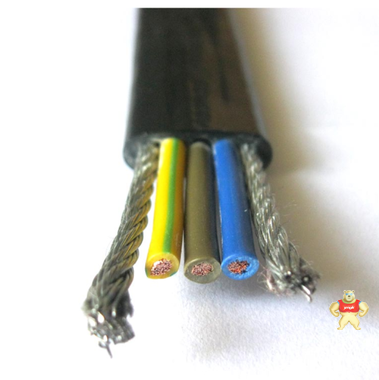 钢丝加强阻燃扁平电缆 
