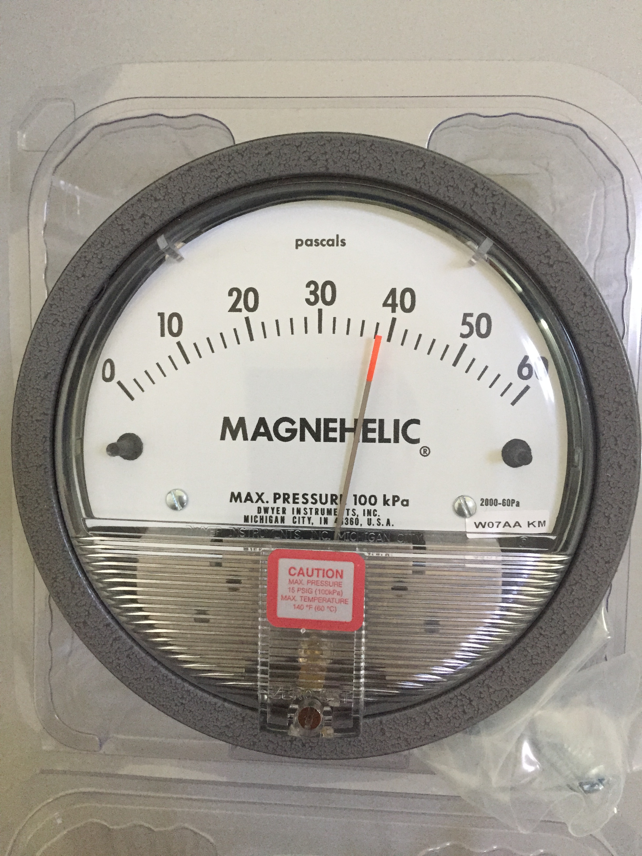 Dwyer 2000-60Pa 指针式差压表 压差表MAGNEHELIC商标