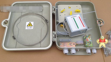SMC室外插片式分光器箱 分线箱 免喷 16芯-12芯分纤分光箱 配线箱 