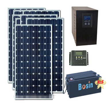 品牌3KW太阳能发电系统 3000W家用离网发电系统 带空调冰箱电磁炉 