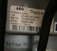 德国AEG功率放大器AEG电源Thyro-A Typ.3A 400-130 H RLP