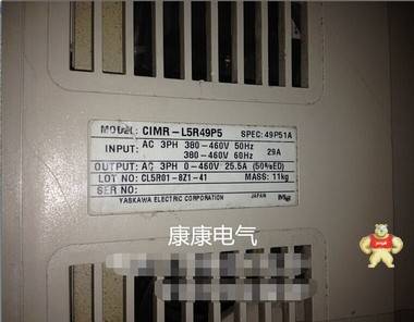 八九成新 安川变频器 CIMR-L5R49P5 400V 1.5KW 