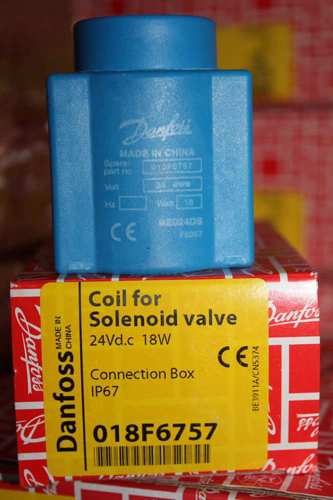 丹佛斯电磁阀线圈018F6757 018Z6757 24V直流 18W丹佛斯原装现货
