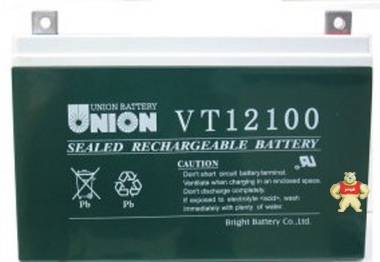 韩国友联蓄电池现货VT12100 UNION电池12V100AH 