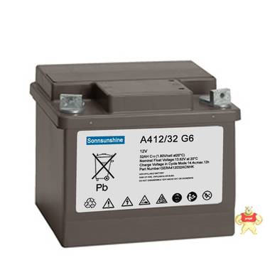 德国阳光电池 A412/32G6 阳光A400系列 （12V32AH）进口 德国阳光蓄电池 