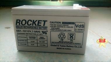 火箭蓄电池ES7-12ROCKET12V7AHups蓄电池 