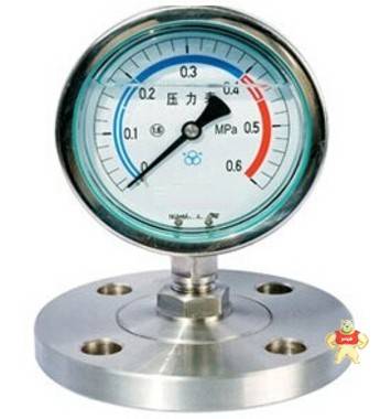 天康压力表YTP-100BN我锈钢隔膜耐震法兰压力表,耐腐,高稳定性 