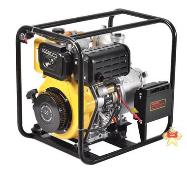 4寸电启动柴油水泵YT40DPE消防用柴油抽水机大型柴油机水泵自吸泵 
