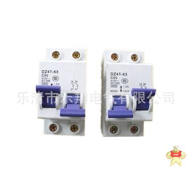 厂家供应 推荐 联锁 互锁 空气开关DZ47-2P-50A 稳压器专用型 