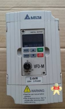 VFD004M23A 原装台达220V 0.4KW 变频器 9新 图片实拍 有质保 