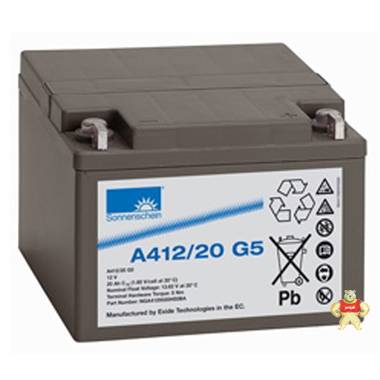 德国阳光蓄电池 A412/20G5 12V20AH ups电源专用直流屏胶体电瓶 
