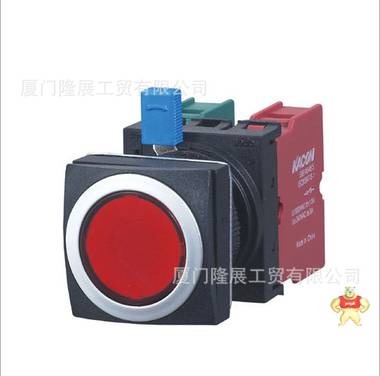 代理韩国凯昆KACON Φ22/Φ25齐平两用圆形自锁按钮开关 K2M-31 凯昆,K2M-31,开关