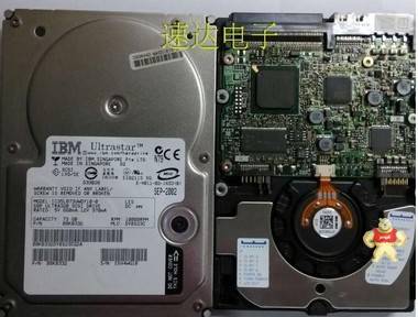 IBM SCSI 68針?lè)?wù)器硬盤(pán)73GB IC35L073UWDY10-0 68P UL TRA320 