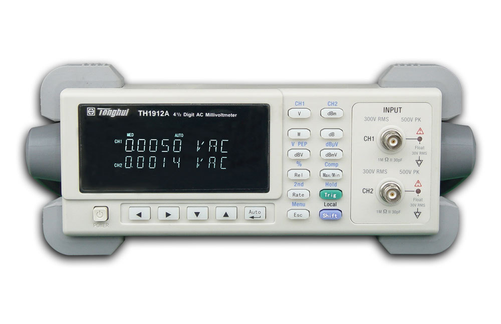常州同惠TH1912双通道数字交流毫伏表(5Hz -3MHz )4 1/2位