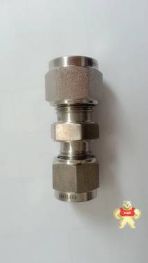 双卡套变径接头/两通变径接头/8毫米-6毫米卡套连接变径 