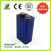 Antelope方形锂锰电池1050mAhCR9V电池