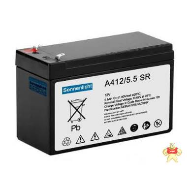 现货阳光蓄电池A412/5.5SR，UPS电源专用蓄电池阳光电池12v5.5ah 