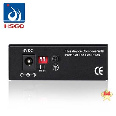 鸿升HSGQ千兆单模双纤高端带LFP监控工程用光纤收发器/光电转换器 