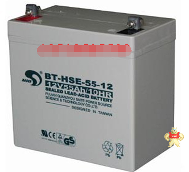 赛特蓄电池BT-HSE-55-12 12V55Ah/原装现货铅酸免维护蓄电池 