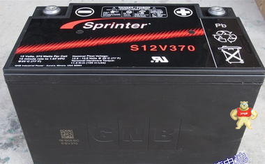 美国GNB蓄电池S12V370 工业蓄电池 