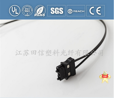 AMP伺服连接器塑料光纤跳线安普J3BUS FO7/PN三菱光纤跳线J 