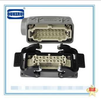 【94大促】重载连接器 矩形插头 HE-016 16芯 16A 航空插头 