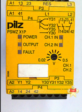 九成新原装现货 PILZ 安全控制继电器 PSWZ，X1P 