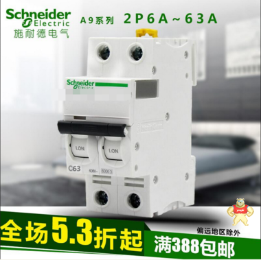 C65H 2P 10A施耐德小型断路器 宝通自动化 