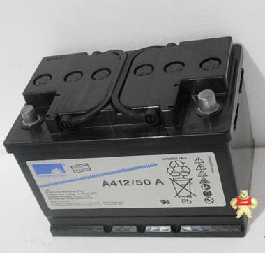 德国阳光蓄电池A412/50A 德国阳光12V50AH 赠送电池线和端子 
