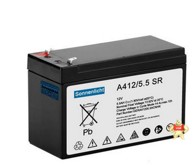 德国阳光蓄电池A412/5.5SR 工业UPS电源蓄电池 