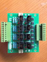 PLC放大功率板保护晶体管输出8路光耦隔离板