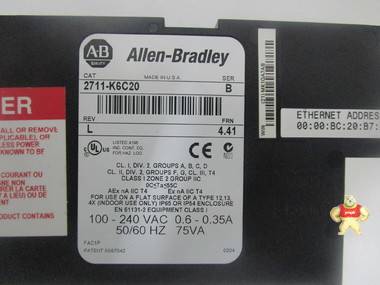 Allen-Bradley    2711-K6C20   触摸屏 智能自动化工控 