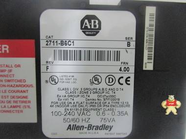 Allen-Bradley    2711-B6C1 智能自动化工控 