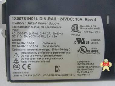 WESTINGHOUSE-1X00781H01L 模拟输出模块 