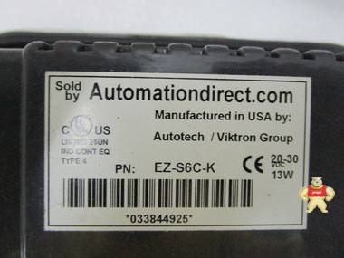 AUTOMATIONDIRECT EZ-S6C-K 触摸屏 