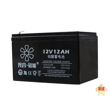 动力足12V12AH电池 ups后备电源 免维护太阳能储能照明12v电池 