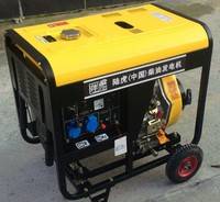 家用5-6KW单相220V小型静音柴油发电机6000W三相380V柴油发电机组