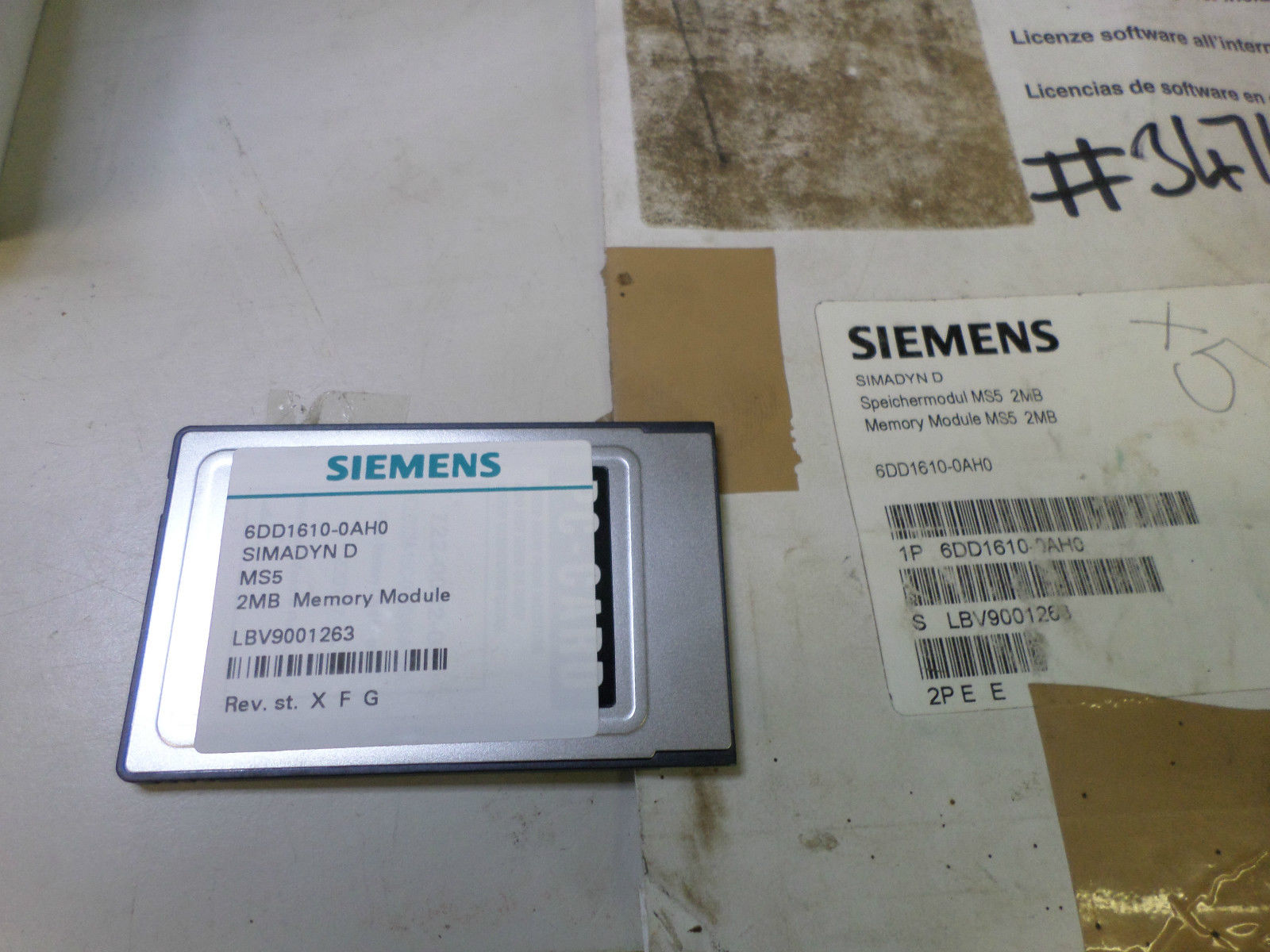 SIEMENS SIMADYN D - MS5 2Mb Memory Mod 6DD1610-0AH0