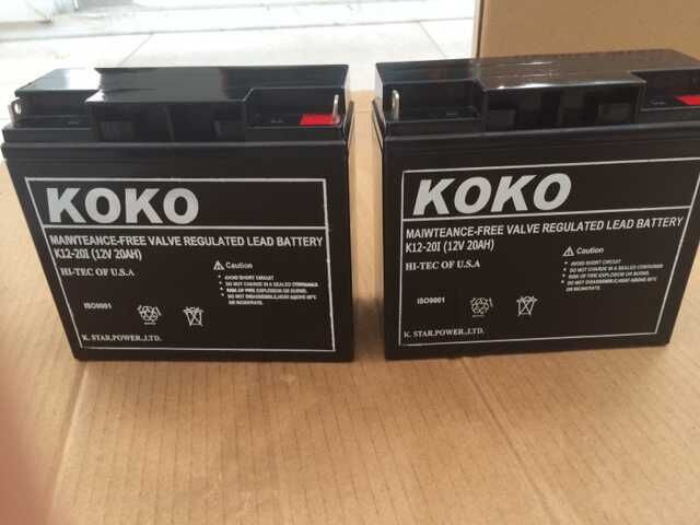 原装现货KOKO蓄电池12V20AH KOKO蓄电池12V20AH ups电源低价包邮