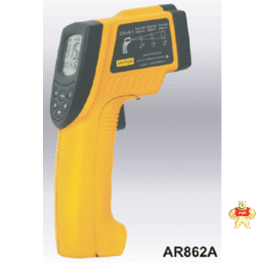 现货希玛AR862A+测温仪,红外测温仪,非接触温度测量仪,激光测温枪 