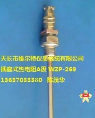 WZP-269进口A级热电阻Pt100 接插式热电阻 L=80mm 