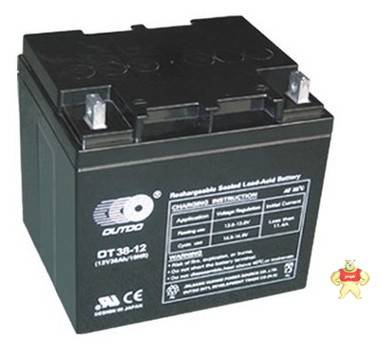 奥特多蓄电池12V38AH奥特多OT38-12消防/EPS/仪器/UPS专用12V38AH 