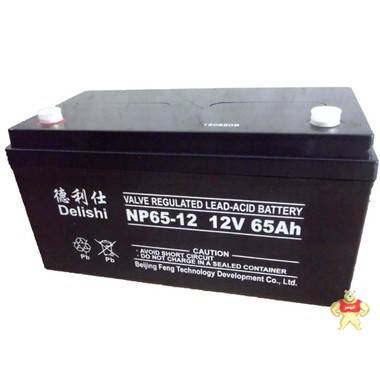 德利仕 12V-65AH UPS不间断电源 NP65-12 蓄电池 65AH 铅酸蓄电池 