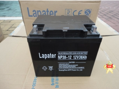 拉普特蓄电池12V38AH Lapater 蓄电池NP38-12 UPS蓄电池 低价销售 