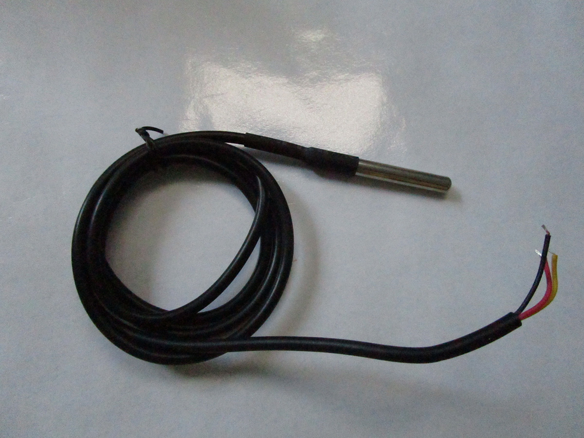 不锈钢封装 jzj-3003 防水型ds18b20温度探头 1米线 智能数字温度